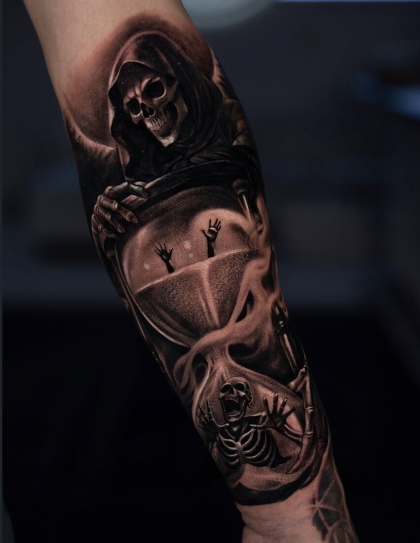 Black and grey realism tattoo by Robert Pho 6